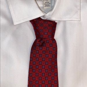 Brook Brothers Red Italian woven silk Tie